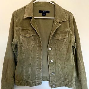 Corduroy green/tan colored jacket from GAP.